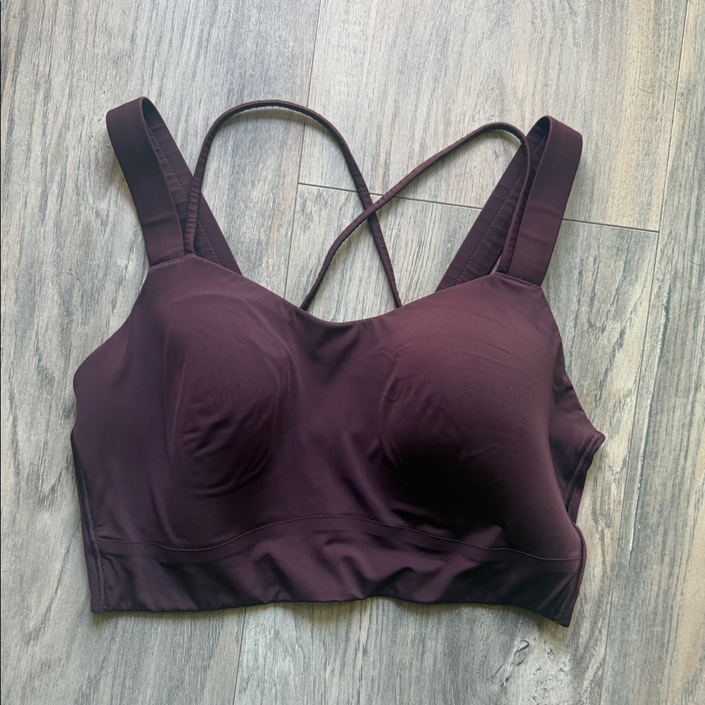 lululemon athletica Deep Plum Crisscross Sports Bralette